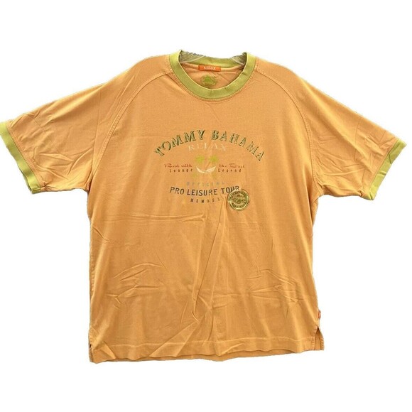 Tommy Bahama Other - Tommy Bahama Relax Weekender Pro Leisure Tour print patch Tee Shirt sz Large